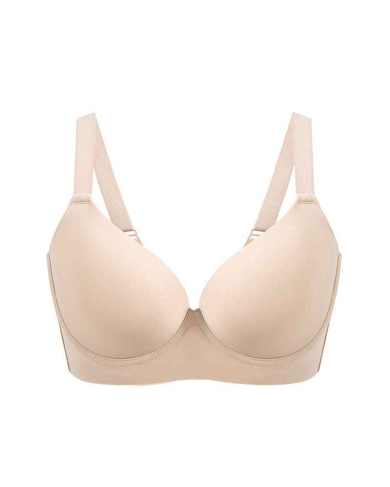 Soutien-gorge push-up plongeant lissant le dos 