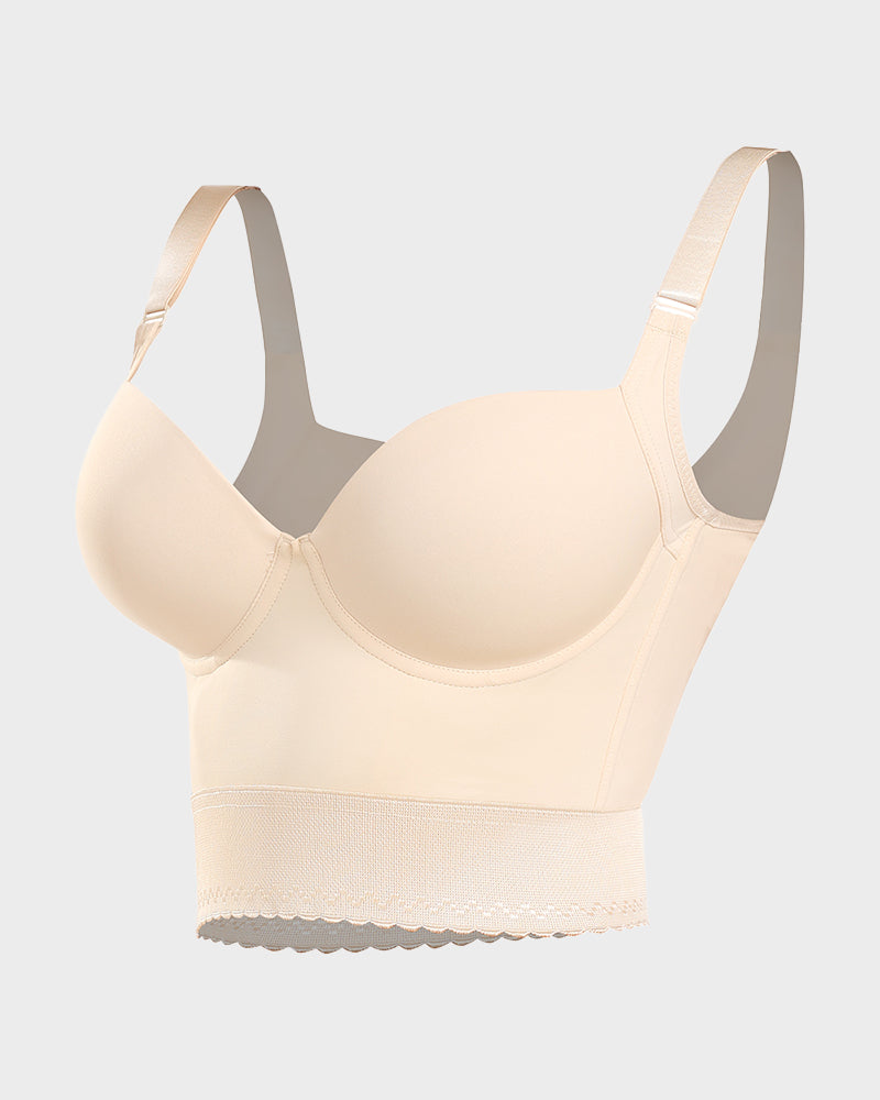 Soutien-gorge push-up longiligne intégré