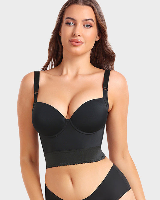 Soutien-gorge push-up longiligne intégré