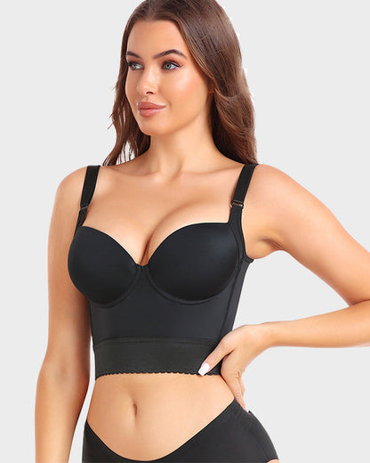 Soutien-gorge push-up longiligne intégré