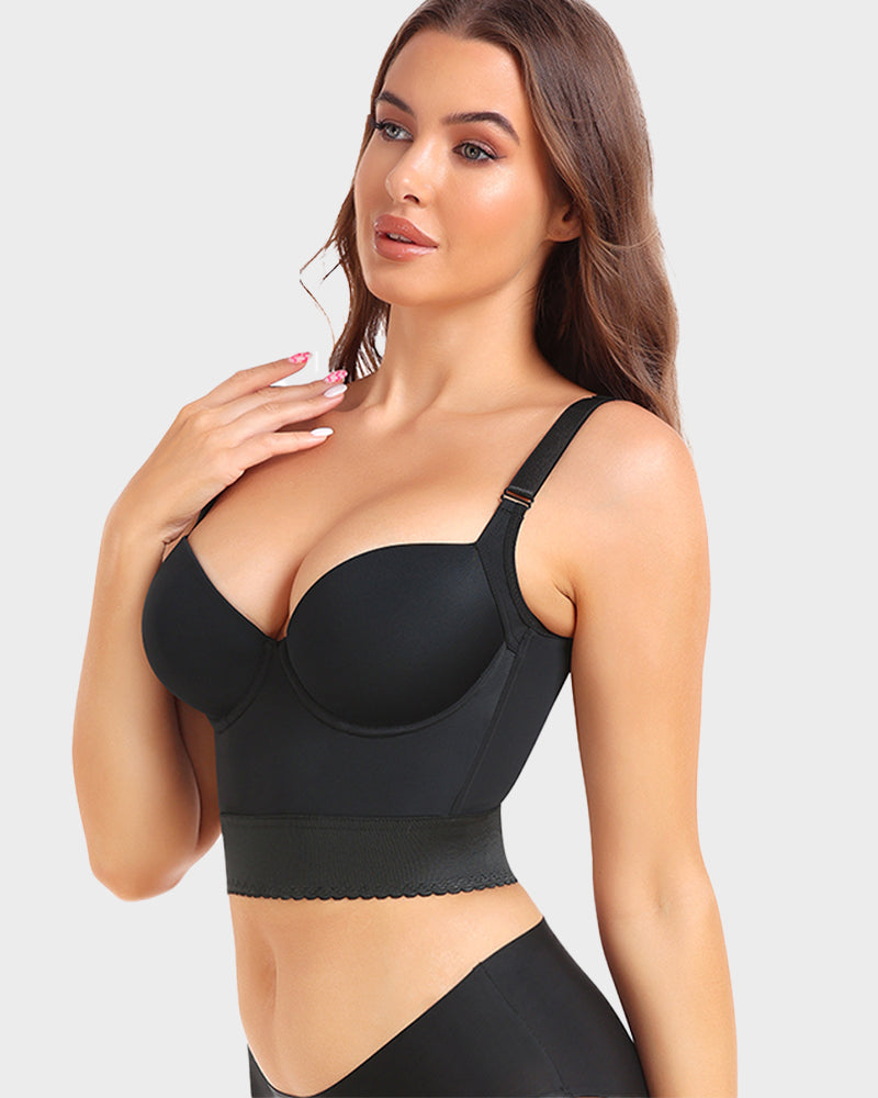 Soutien-gorge push-up longiligne intégré