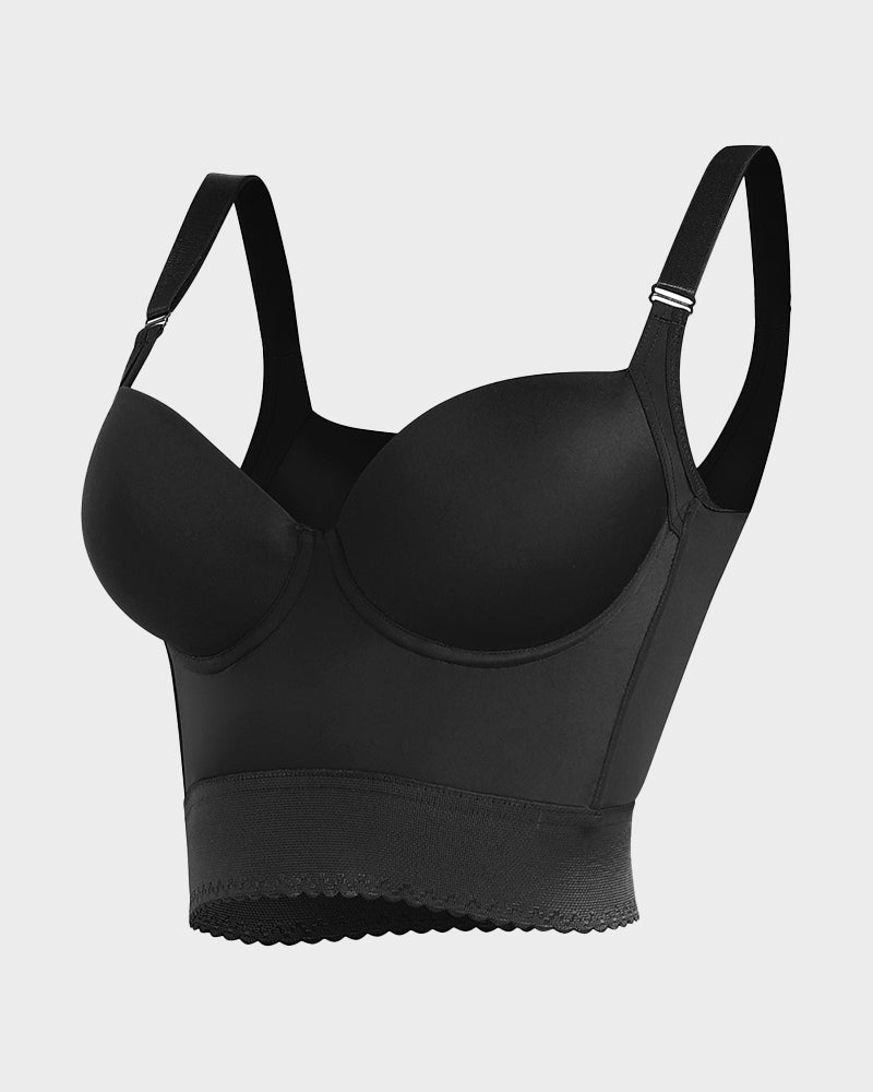 Soutien-gorge push-up longiligne intégré