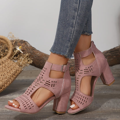 🔥 Promotion du dernier jour - 50 % de réduction - Sandales orthopédiques rétro à talons hauts pour femmes 