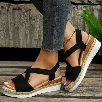 Sandales à plateforme espadrilles pour femmes