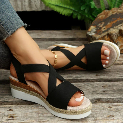 Sandales à plateforme espadrilles pour femmes