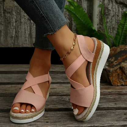 Sandales à plateforme espadrilles pour femmes