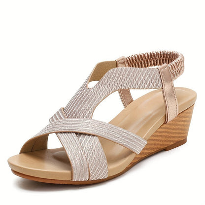 🔥DERNIER JOUR PROMOTION 50% DE RÉDUCTION - SANDALES ORTHOPÉDIQUES COMPENSÉES EN CUIR POUR FEMMES 