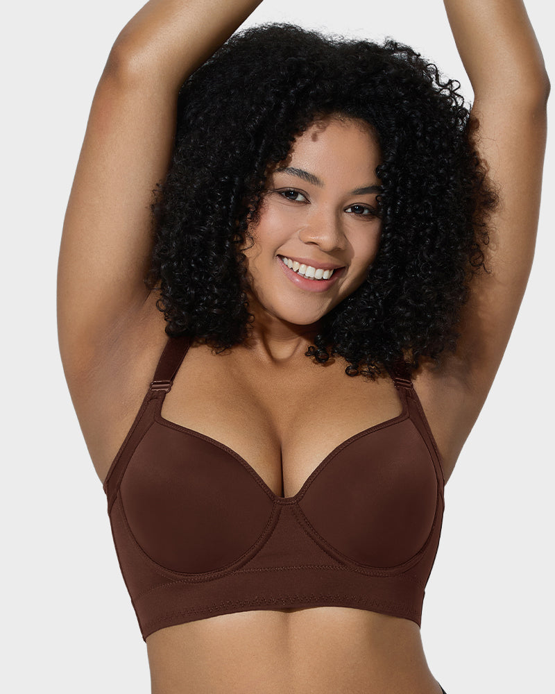 Soutien-gorge push-up à armatures lissant le dos