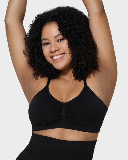 Soutien-gorge sculptant sans armatures, non rembourré et couvrant pour femme 