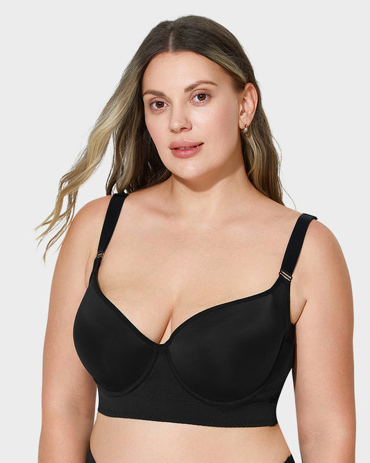 Soutien-gorge push-up à armatures lissant le dos