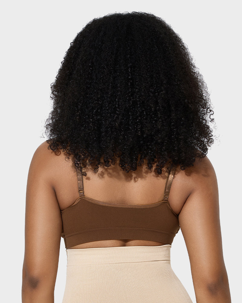 Soutien-gorge sculptant sans armatures, non rembourré et couvrant pour femme 