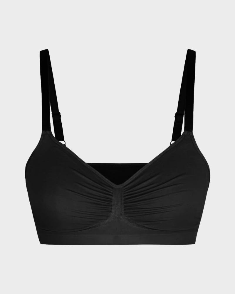 Soutien-gorge sculptant sans armatures, non rembourré et couvrant pour femme 
