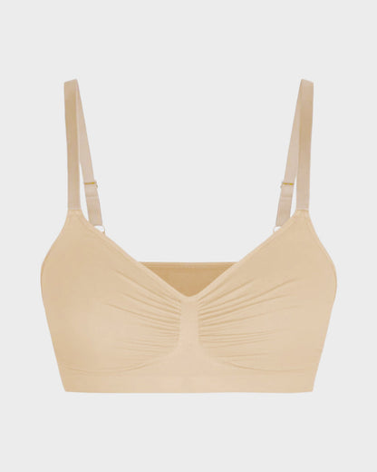 Soutien-gorge sculptant sans armatures, non rembourré et couvrant pour femme 