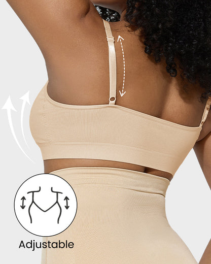 Soutien-gorge sculptant sans armatures, non rembourré et couvrant pour femme 