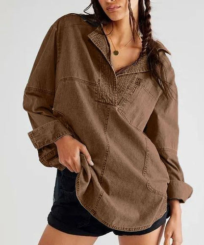 Pull en jean à col en V pour femme (2 pièces achetées, livraison gratuite) 