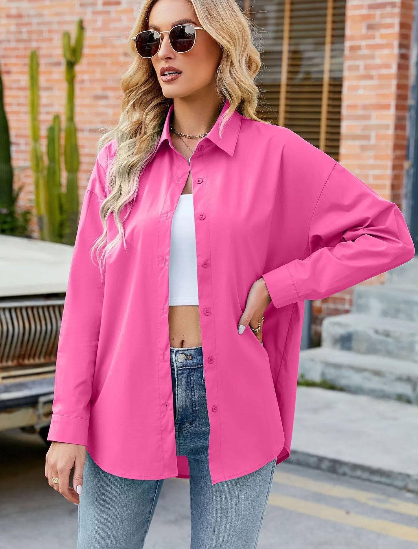Cardigan ample à manches longues pour femme