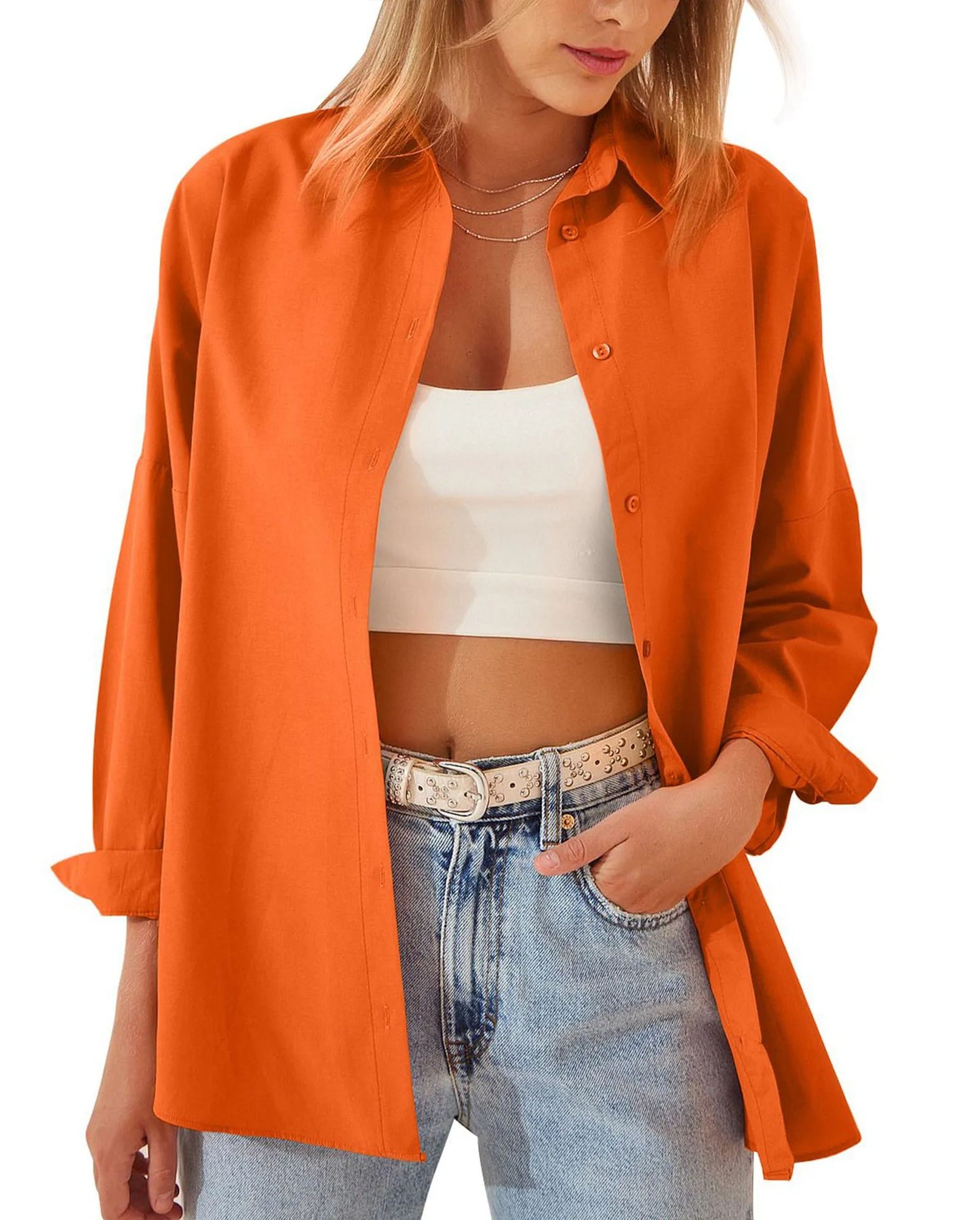 Cardigan ample à manches longues pour femme