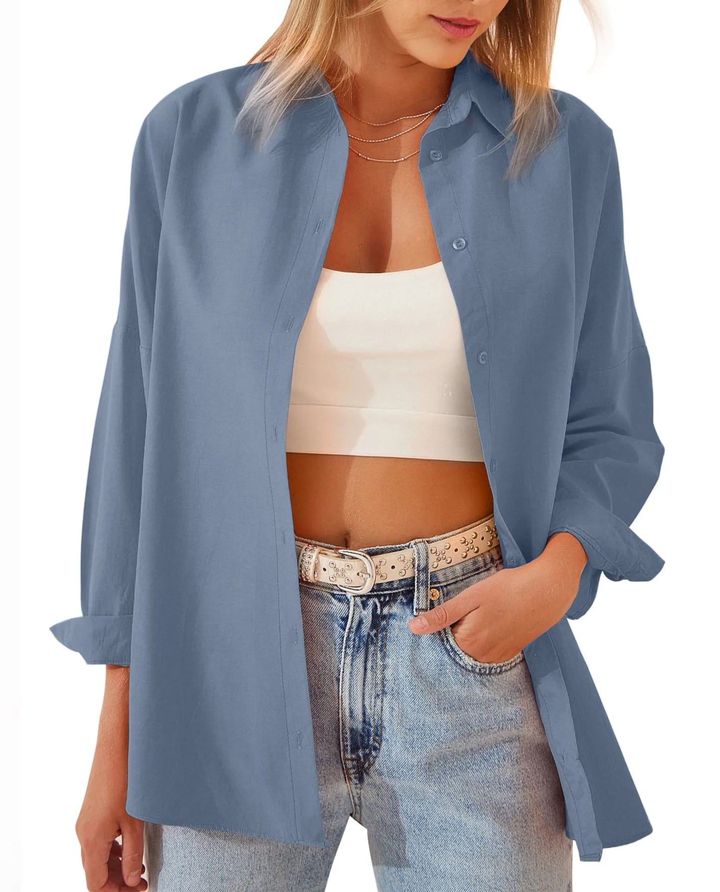 Cardigan ample à manches longues pour femme