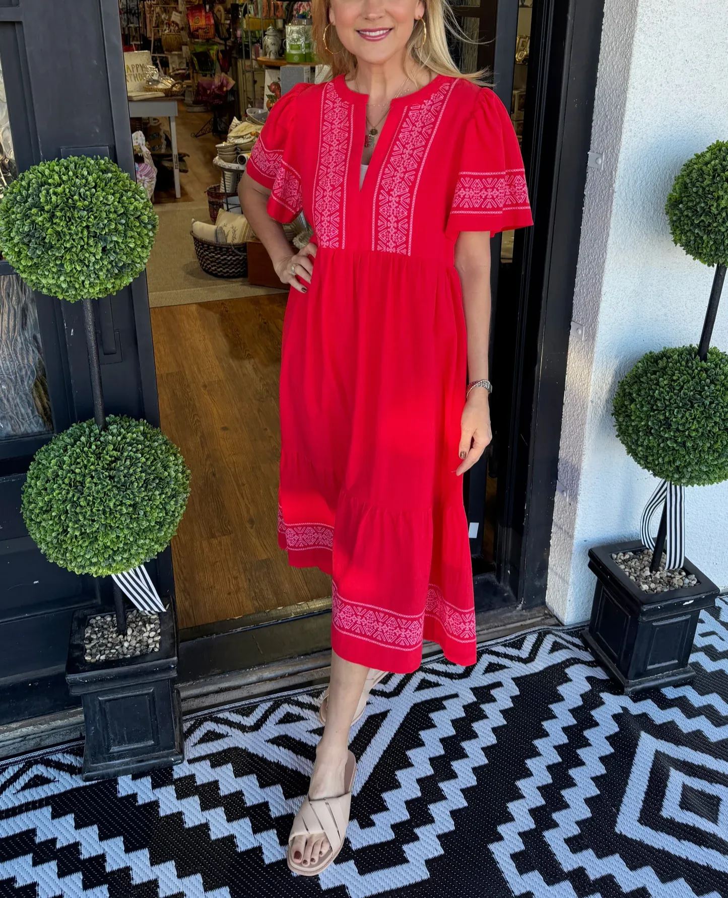 Robe longue bohème à col en V pour femme (2 pièces achetées, livraison gratuite)