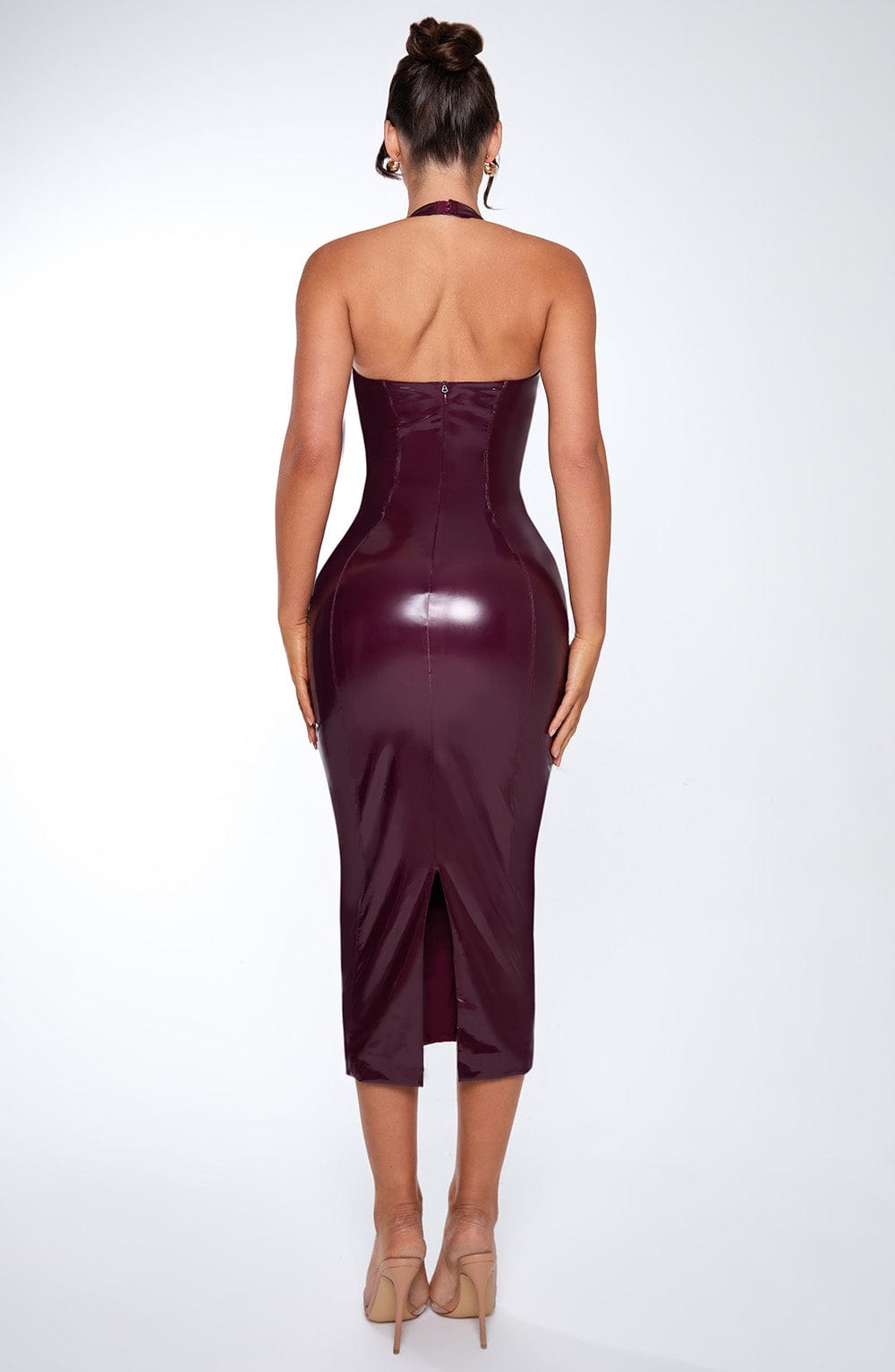 Violette Midikleid - Kirschlack