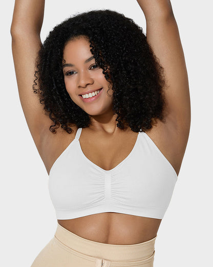 Soutien-gorge sculptant sans armatures, non rembourré et couvrant pour femme 