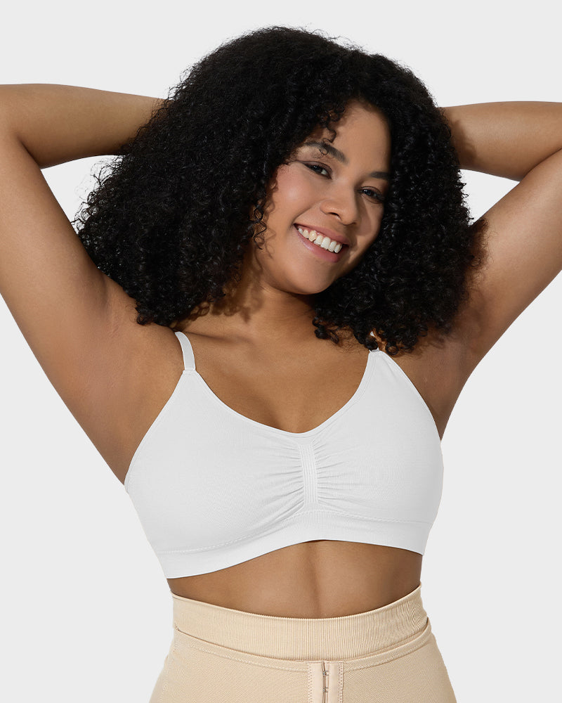 Soutien-gorge sculptant sans armatures, non rembourré et couvrant pour femme 